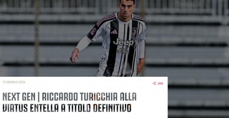 C7链接通道-官方：尤文新一代22岁左后卫里卡多·图里基亚转会至意乙恩特拉